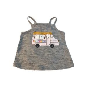 Cat & Jack Baby Girl Tank Top Ice Cream Truck | Size - 12 Months